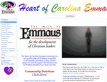 Tablet Screenshot of carolinaemmaus.org